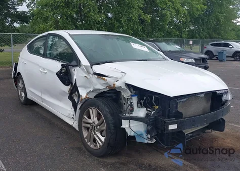 2019 Hyundai Elantra Sel z USA, uszkodzony, nr VIN 5NPD84LF7KH410995